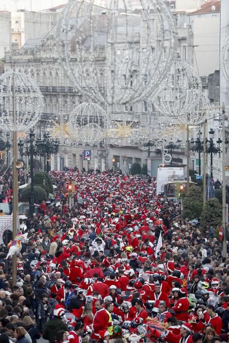 Papanoelada motera de Vigo