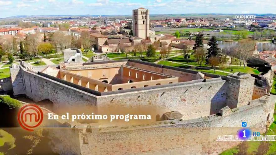 La Catedral de Zamora, en una de las imágenes aéreas incluidas en el programa MasterChef de Televisión Española.