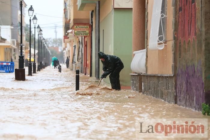 Temporal en Murcia: Los efectos de las lluvias en Los Alcázares y Cartagena