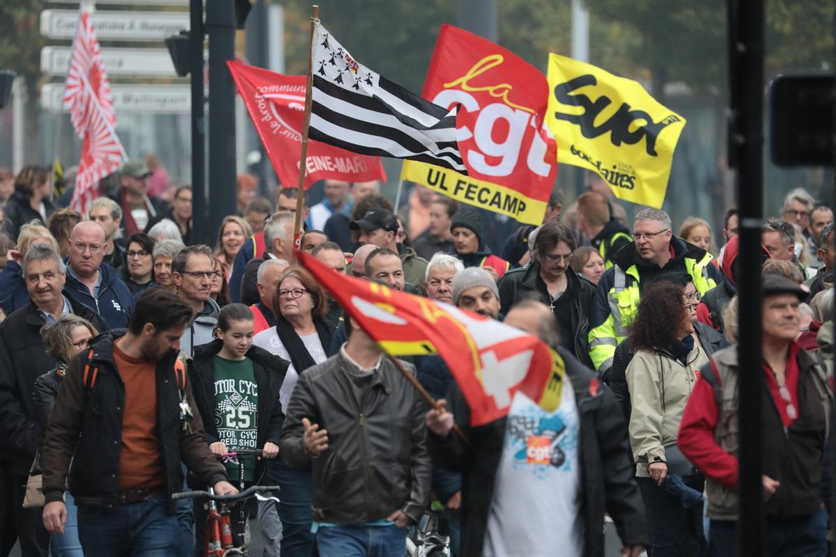 Huelga intersectorial en Francia para reclamar subidas salariales