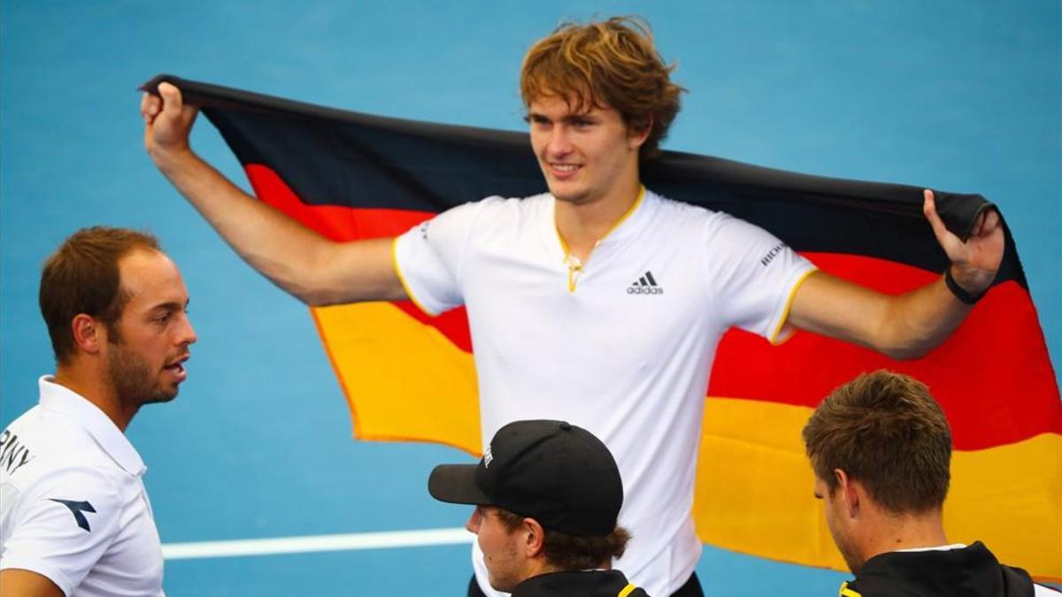 Alexander Zverev fue el artífice del triunfo ante Australia