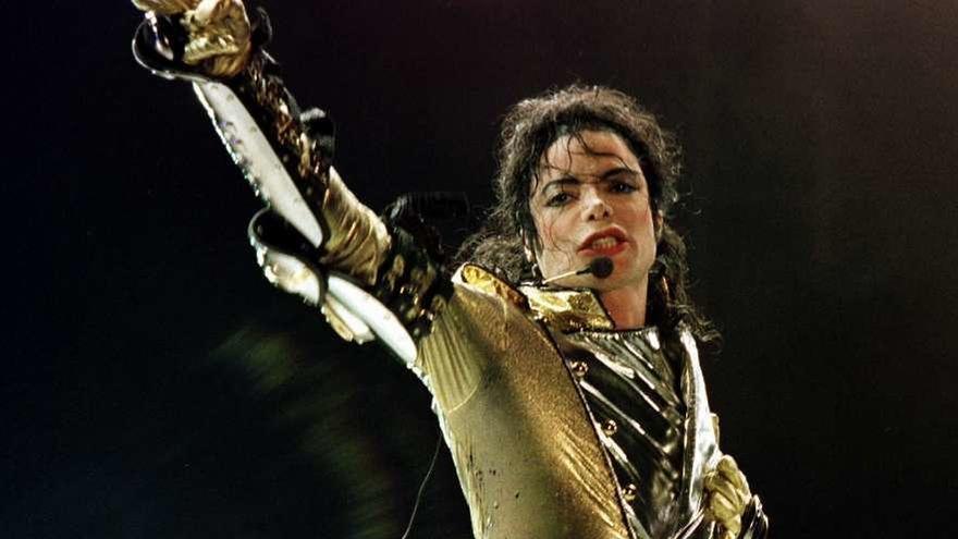 Michael Jackson durante una actuación.