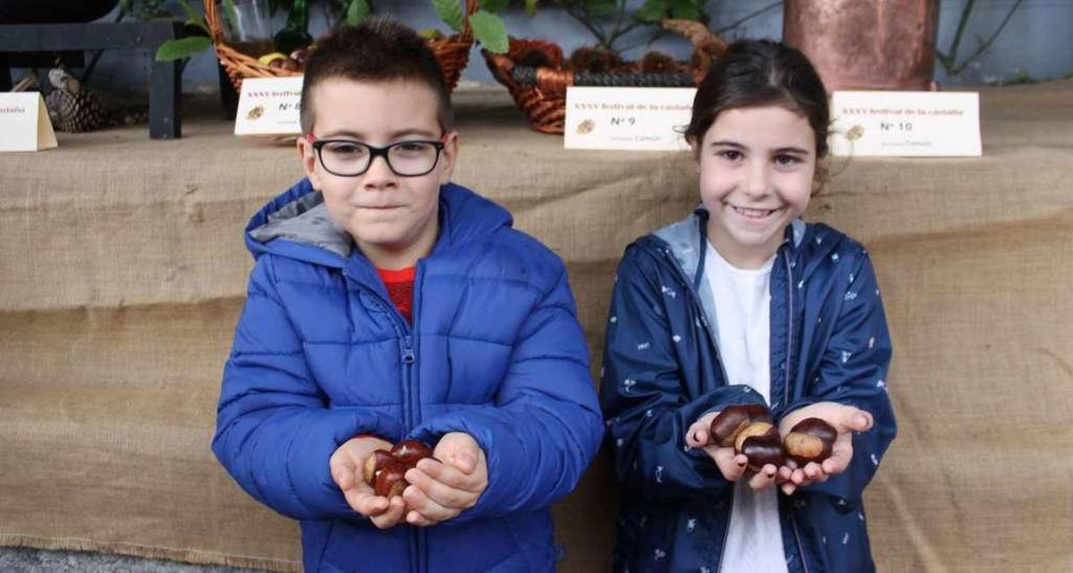 Los niños, reyes de la castaña en Aces