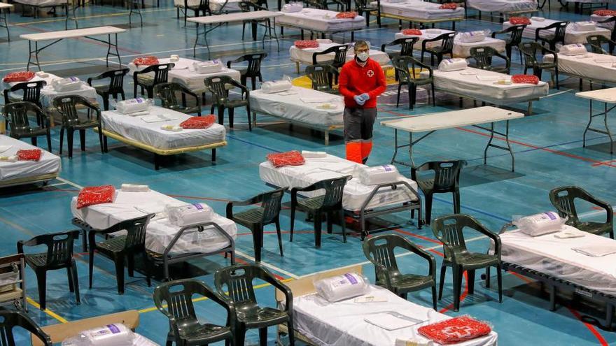 Imatge de l&#039;hospital de campanya d&#039;Igualada, a Les Comes