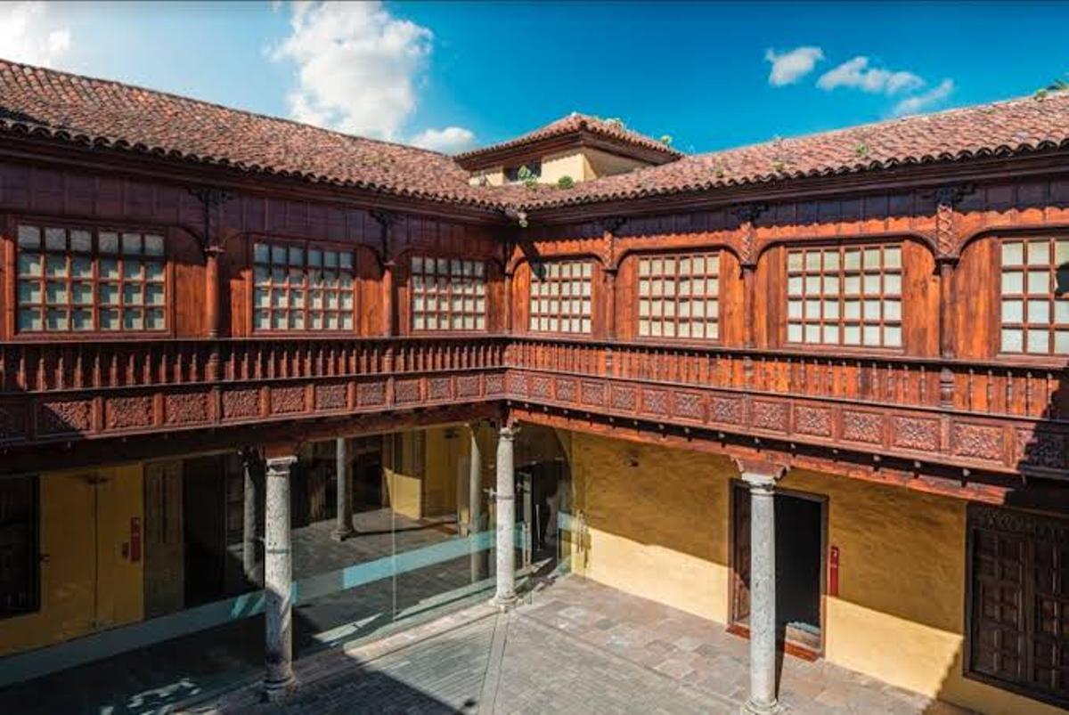Interior del Museo de Historia y Antropología de Tenerife, situado en la Casa Lercaro de La Laguna.
