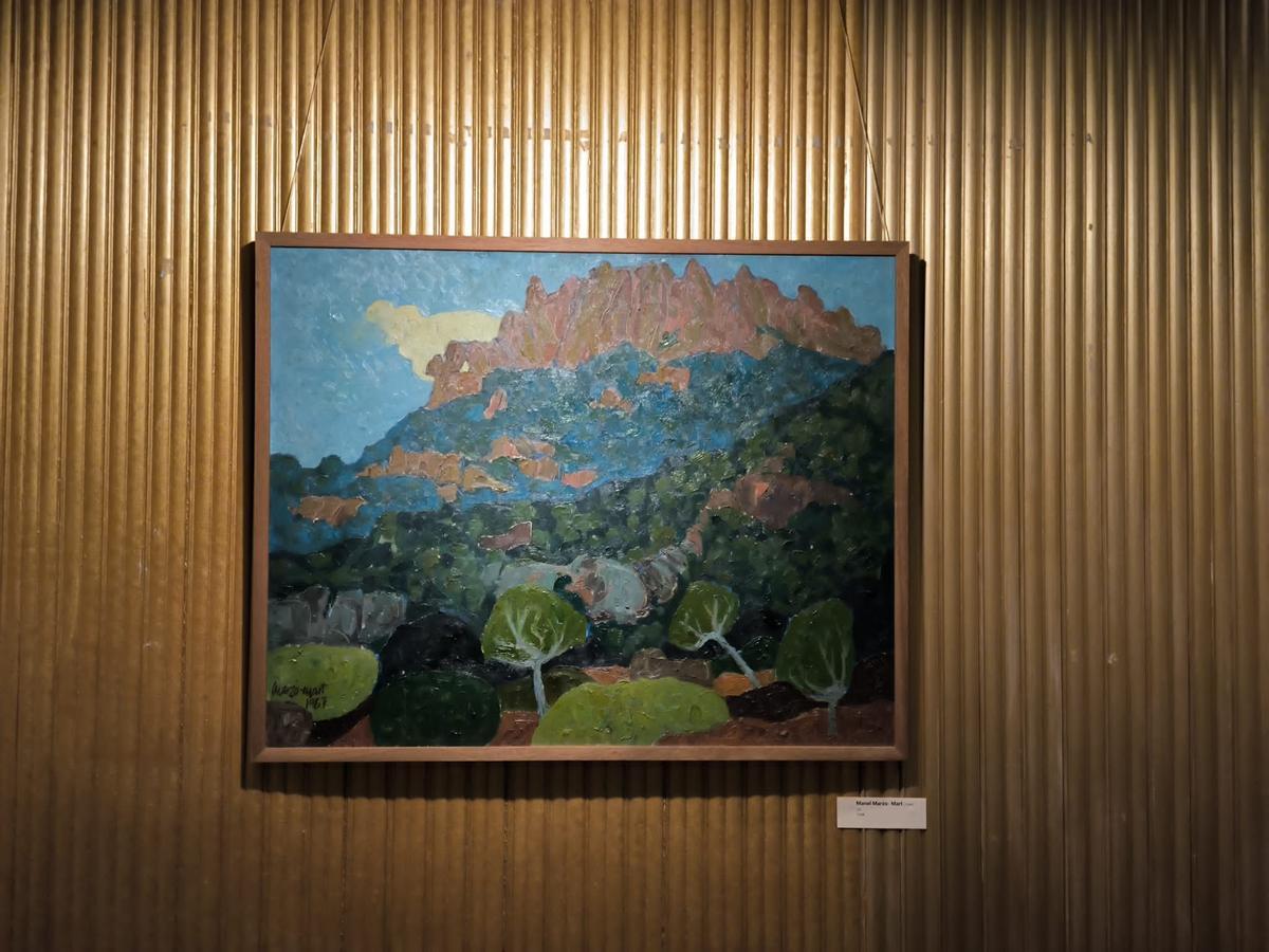 Paisatge amb Montserrat de fons, de Manel Marzo-Mart