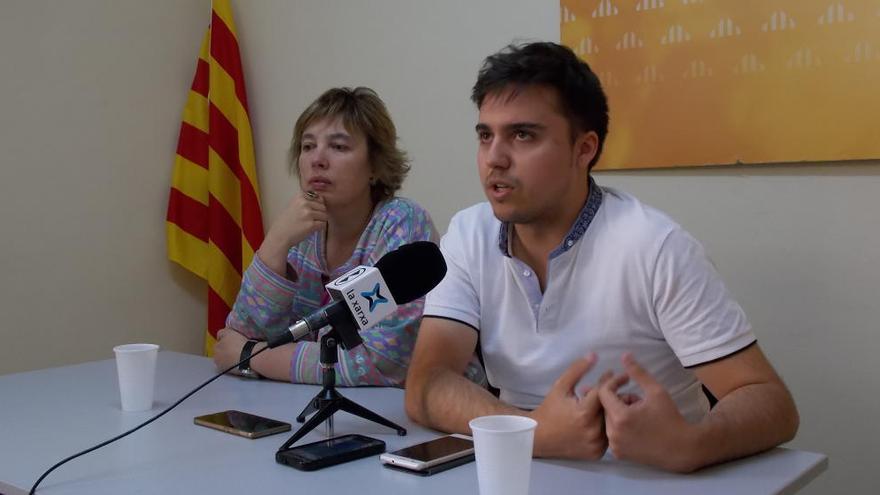 Jordi Pujals i Ermínia Altarriba, regidors del grup municipal d&#039;ERC a Berga