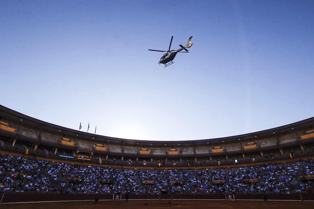 Exhibición de la Guardia Civil en la plaza de toros de Córdoba