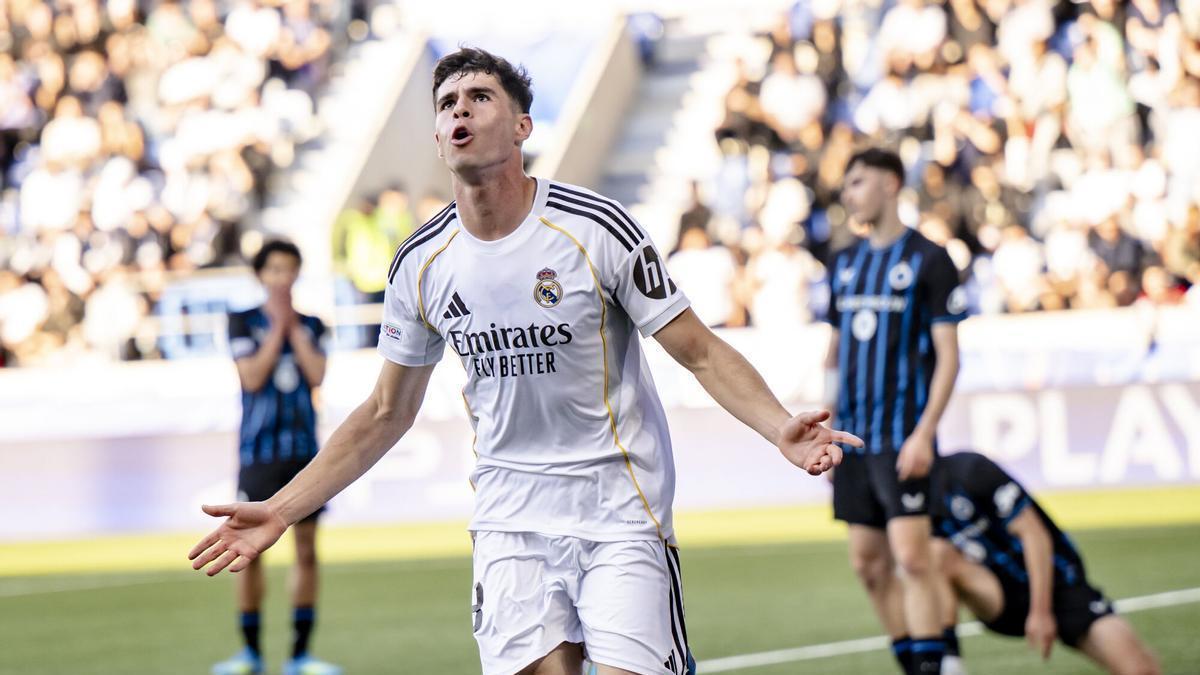 Jacobo Ortega, en la UEFA Youth League