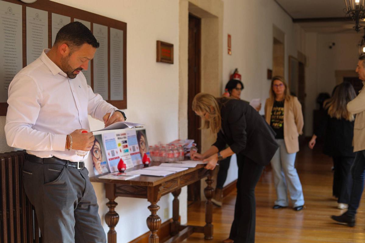 Zamora. campaña de donación de sangre En la diputación de Zamora