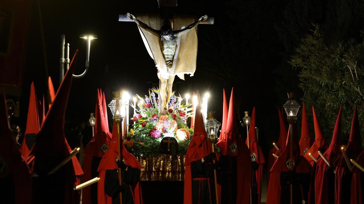 Imagen de la procesión del Viernes Santo del año pasado, en Santa Eulària.