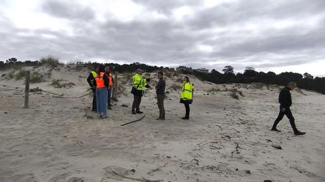 Trabajos en la playa de Major.
