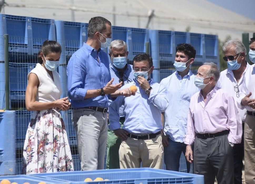 Visita de los reyes a la cooperativa La Carrichosa de Cieza