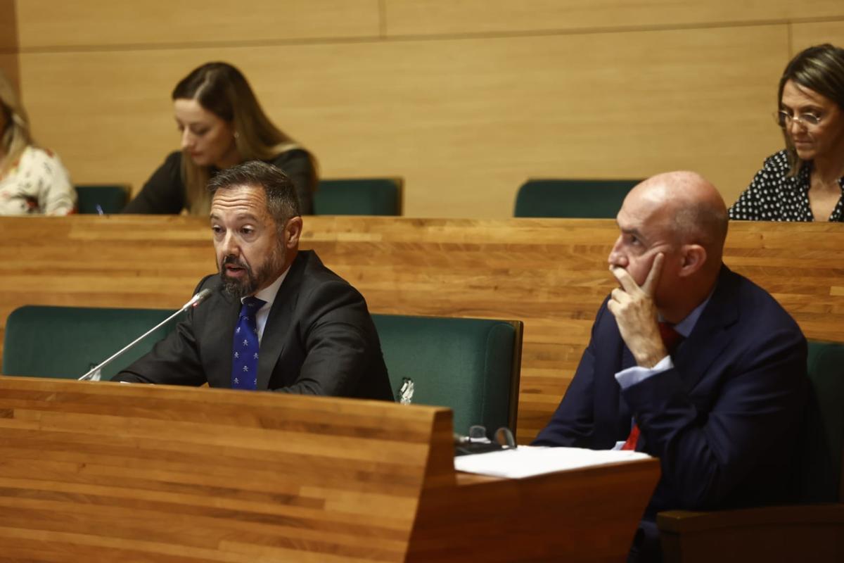 Juan Manuel Badenas, de Vox, interviene en el pleno de noviembre.
