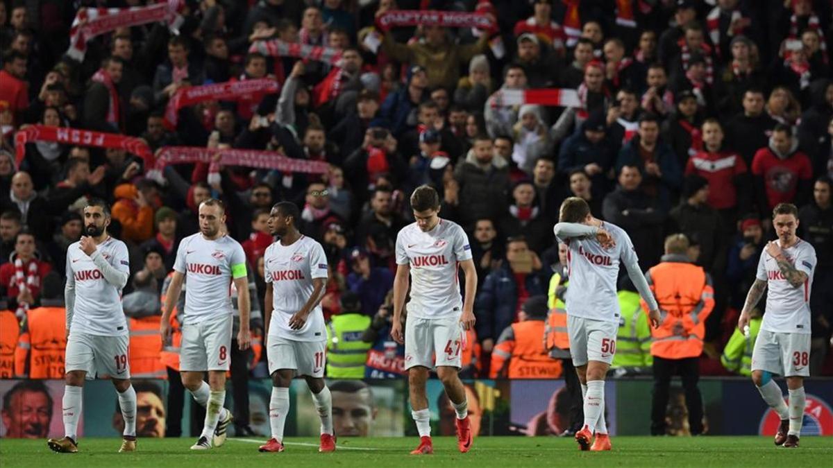 El Spartak se despidió de la Champions con una derrota por 7-0 contra el Liverpool