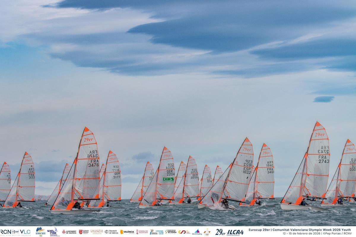 Una de las salidas de la flota 29er.