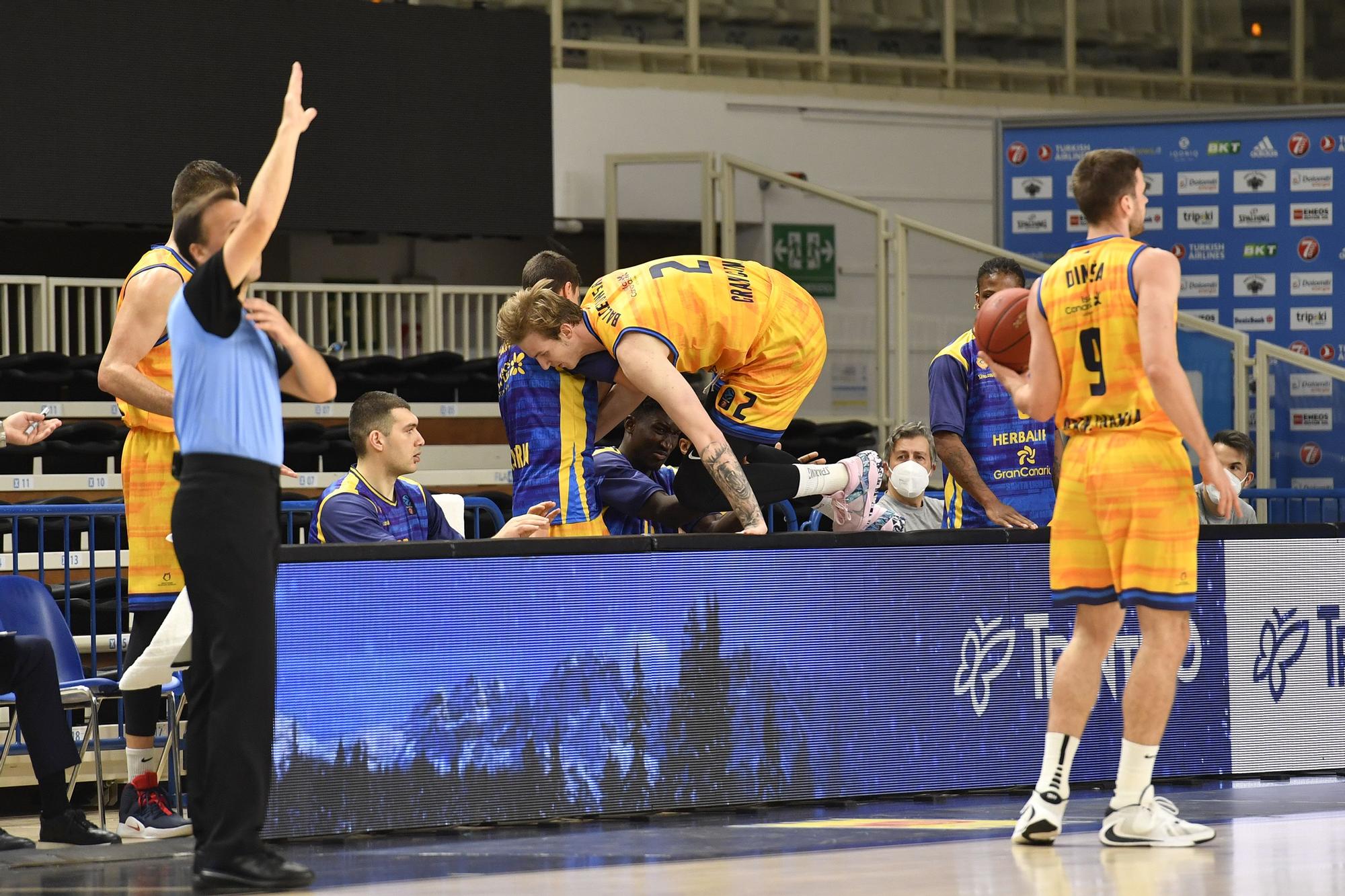 Partido de Eurocup entre el Trento y el Granca (56-67)