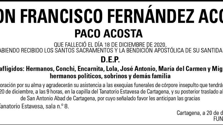 D. Francisco Fernández Acosta