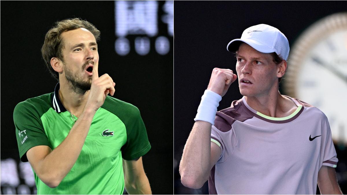 Medvedev y Sinner, finalistas en el Open de Australia
