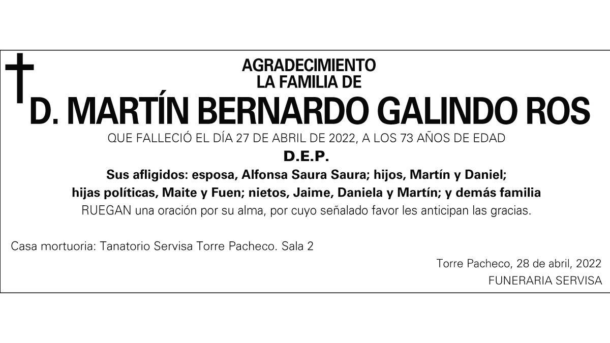 D. Martín Bernardo Galindo Ros