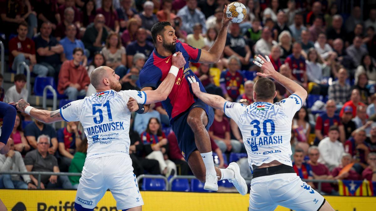 Melvyn Richardson se eleva contra el Pick Szeged