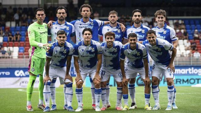 Alineación del CD Tenerife en el partido del pasado domingo en Ipurua.