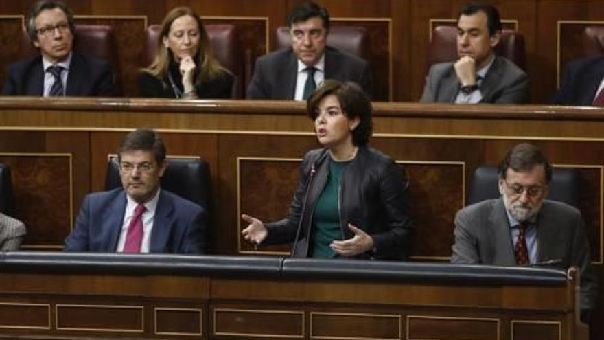 Sáenz de Santamaría al Congrés dels Diputats, ahir