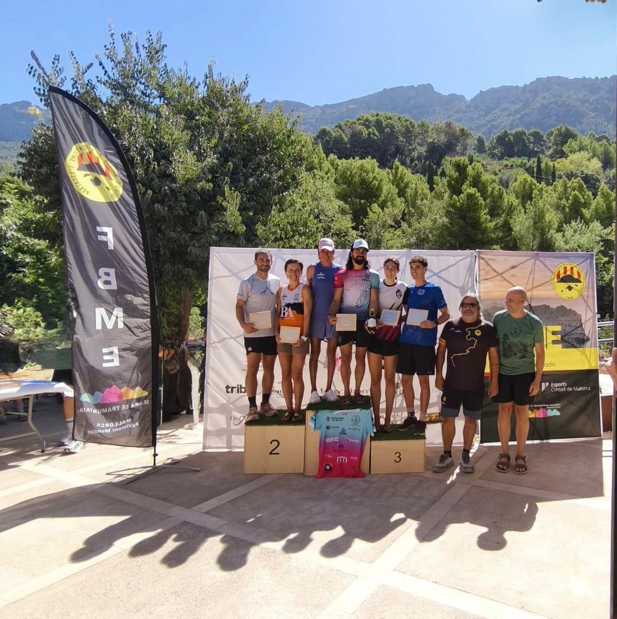Pere Casanovas, Joan Navarro y Pau Verd en las tres primeras posiciones de la categoría masculina, y Marga Fullana, Joana María Cañellas y Carme Cladera en la femenina.