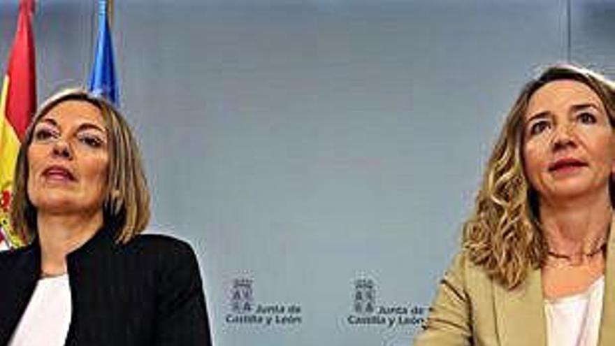 Rueda de prensa de Milagros Marcos y Alicia García.