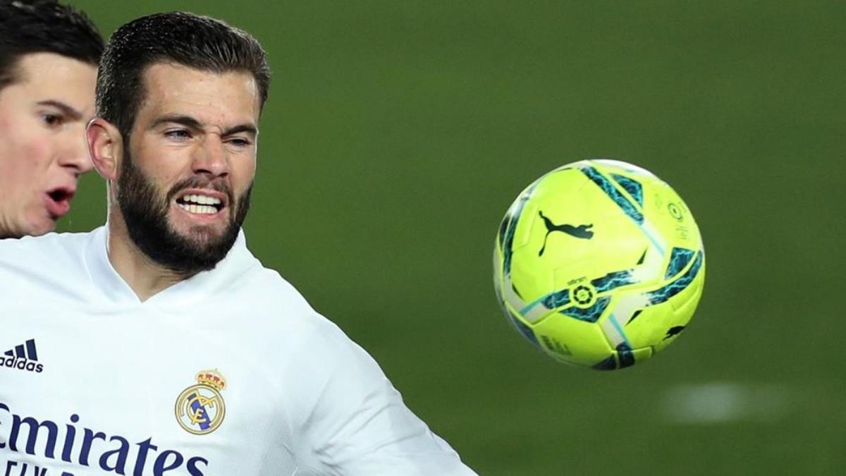 Nacho durante un partido con el Madrid