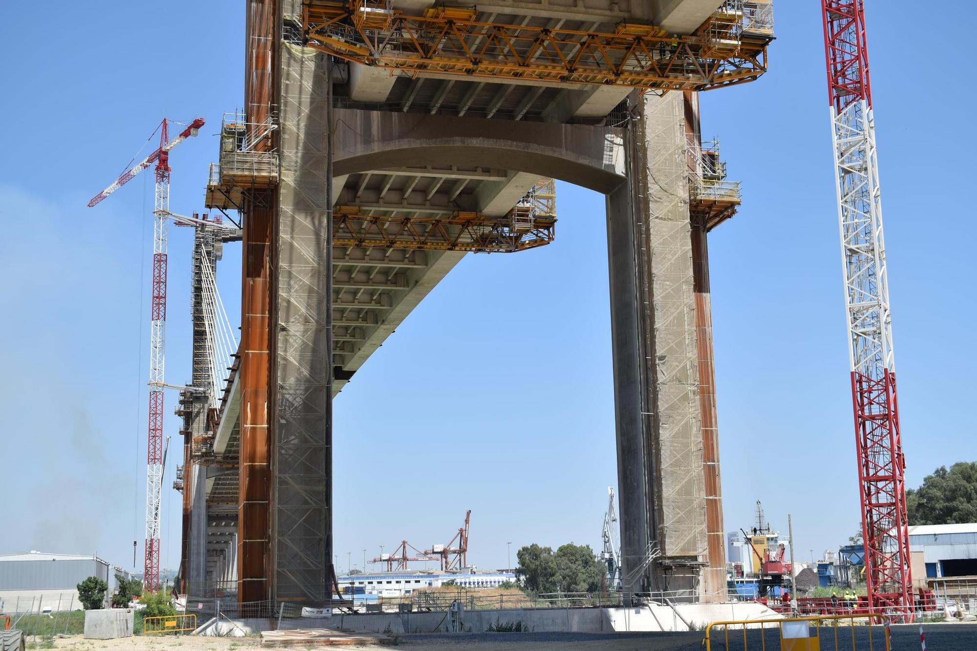 Puente del Centenario en obras