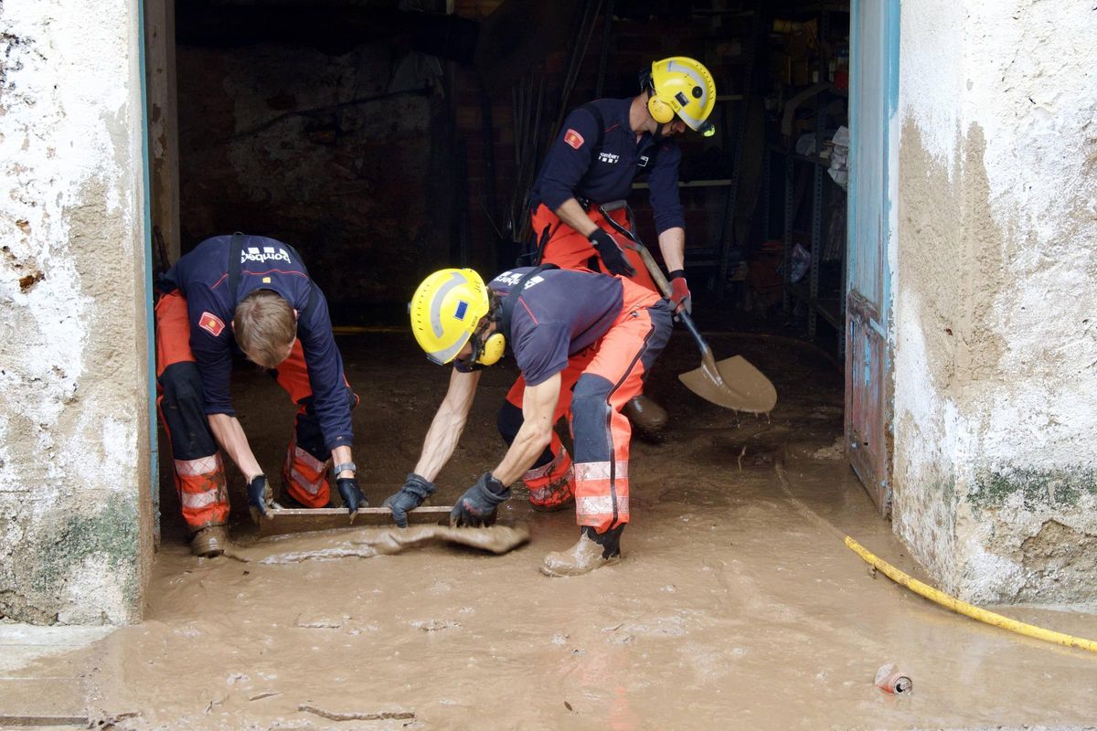 Daños causados por la dana en la localidad de Santa Bàrbara.