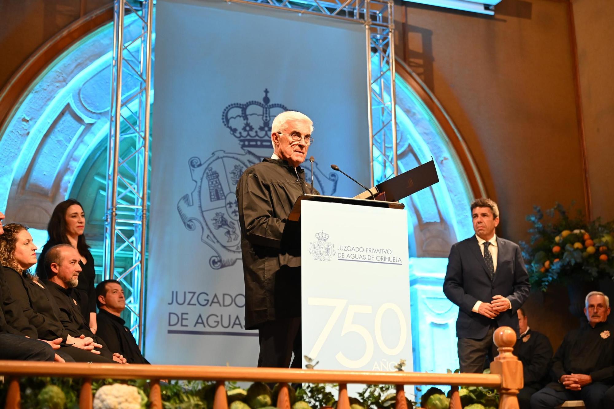 Entrega de los Premios de las Aguas en el 750 aniversario del Juzgado Privativo de Aguas de Orihuela