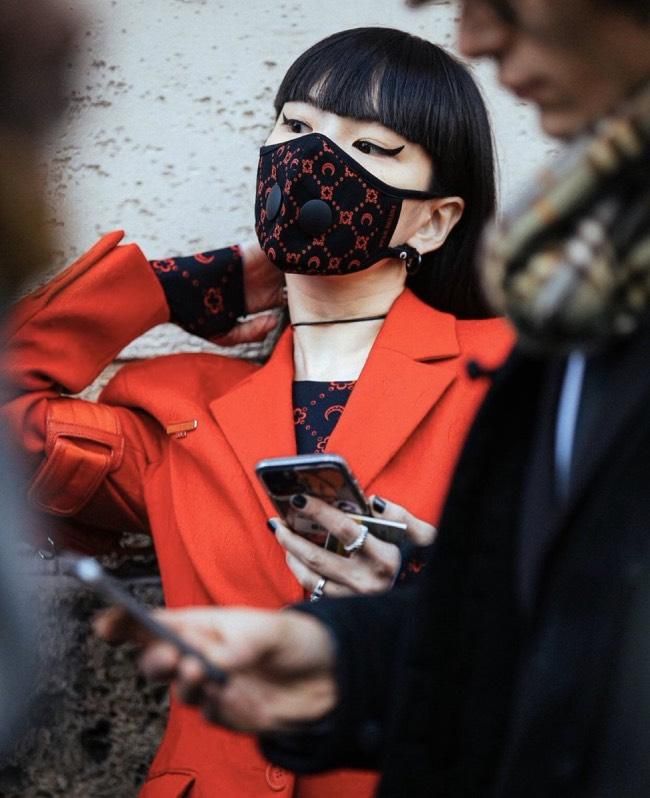 Mascarillas en el Street Style de FWParís 20