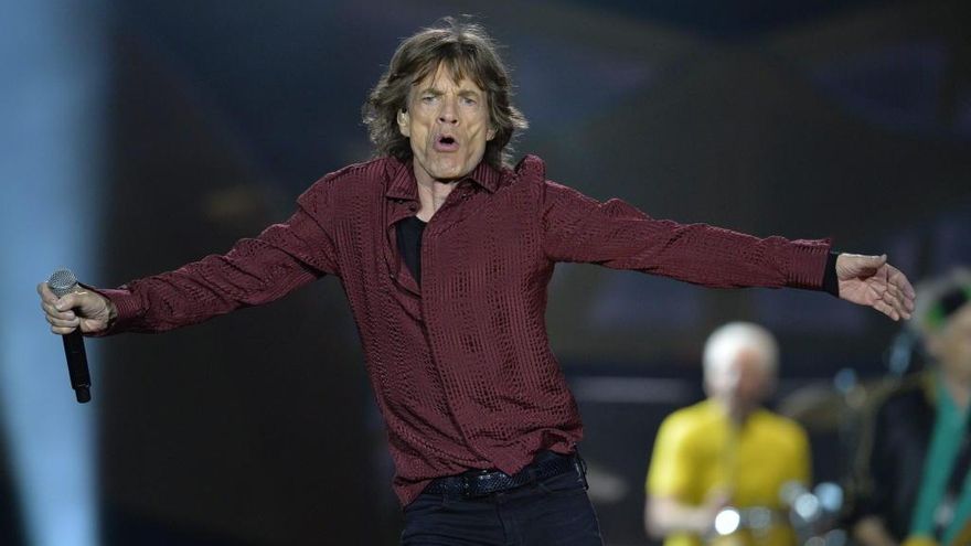 Mick Jagger, durante un concierto.