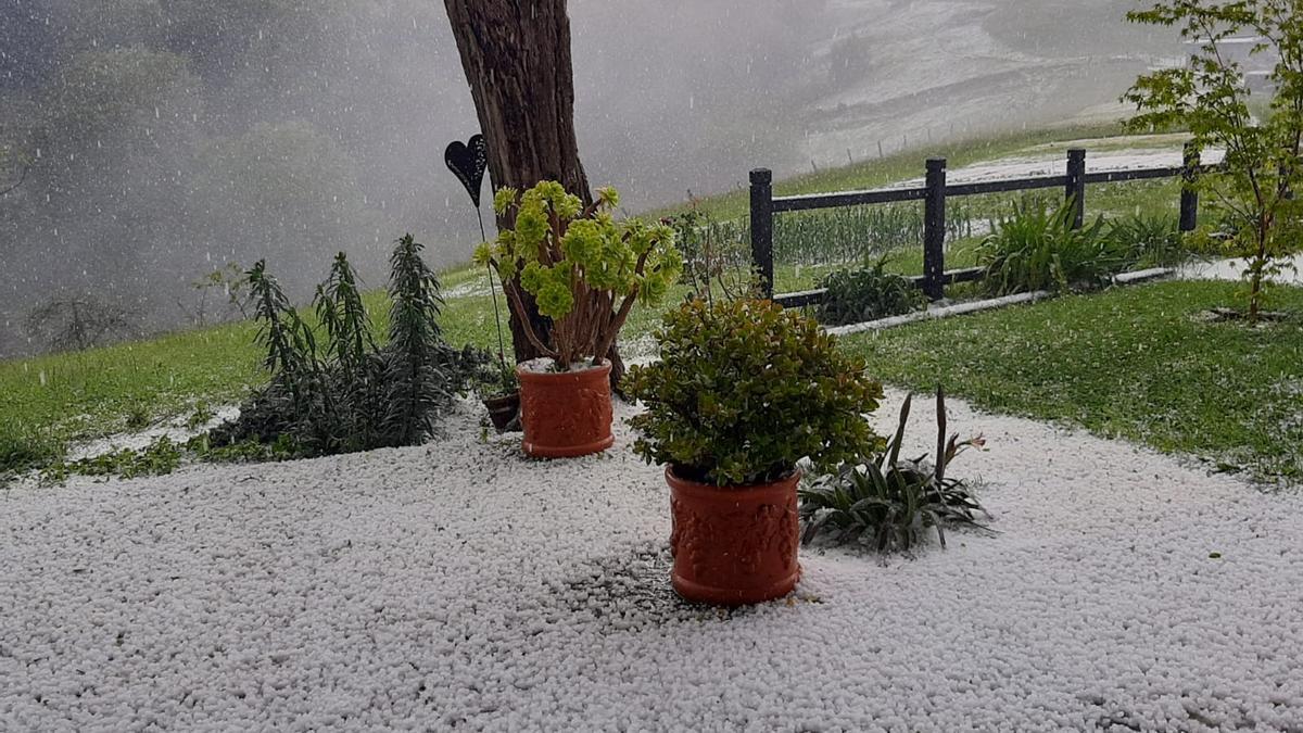 Granizada en Sariego