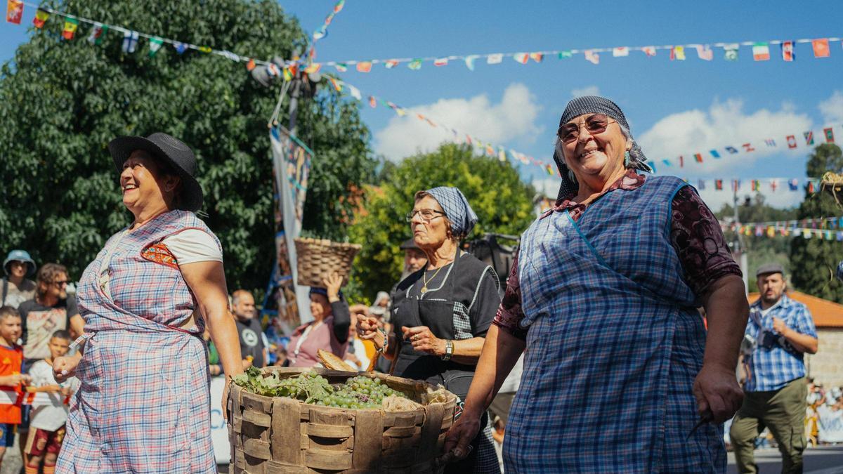 Leiro celebra 35 años de Festa da Vendima con las tijeras ya en las viñas