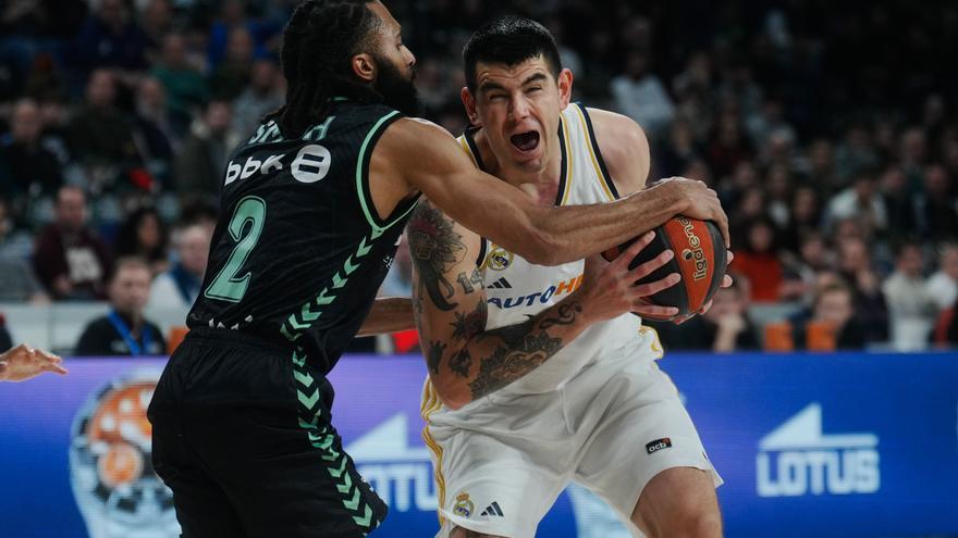 El Real Madrid golpea al Bilbao Basket y recupera confianza