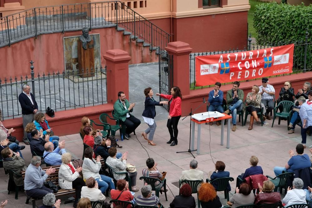 Mitín de apoyo a Pedro Sánchez en Laviana