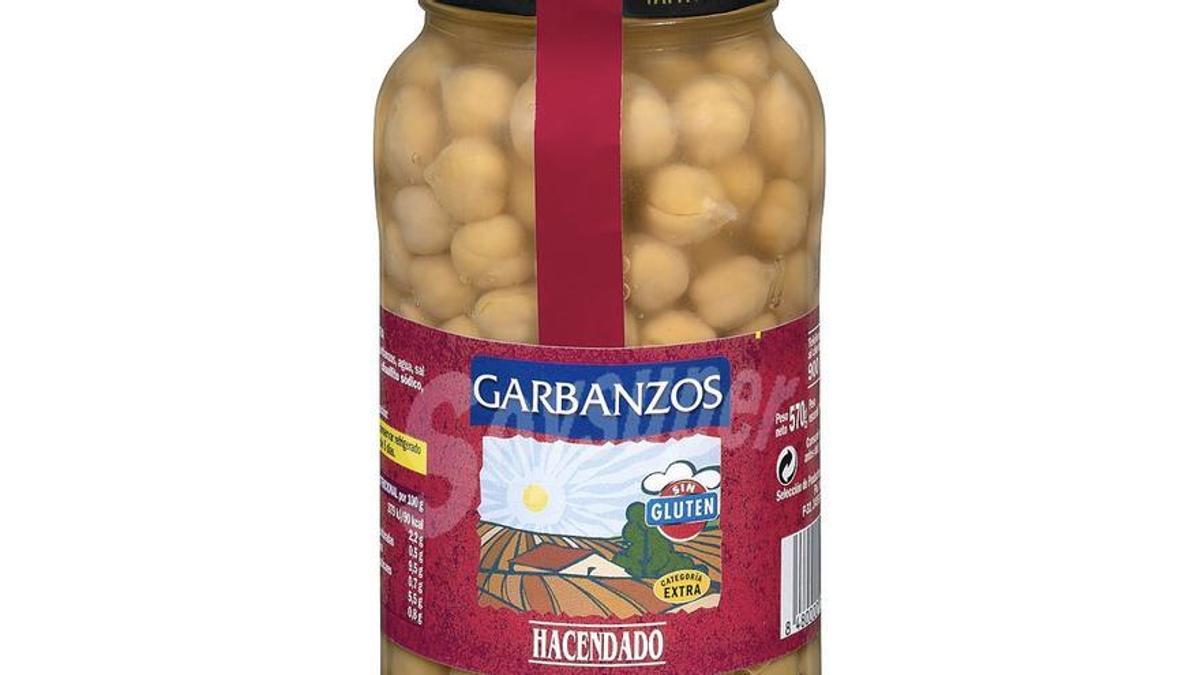 Los garbanzos cocidos en bote de Hacendado (Mercadona).