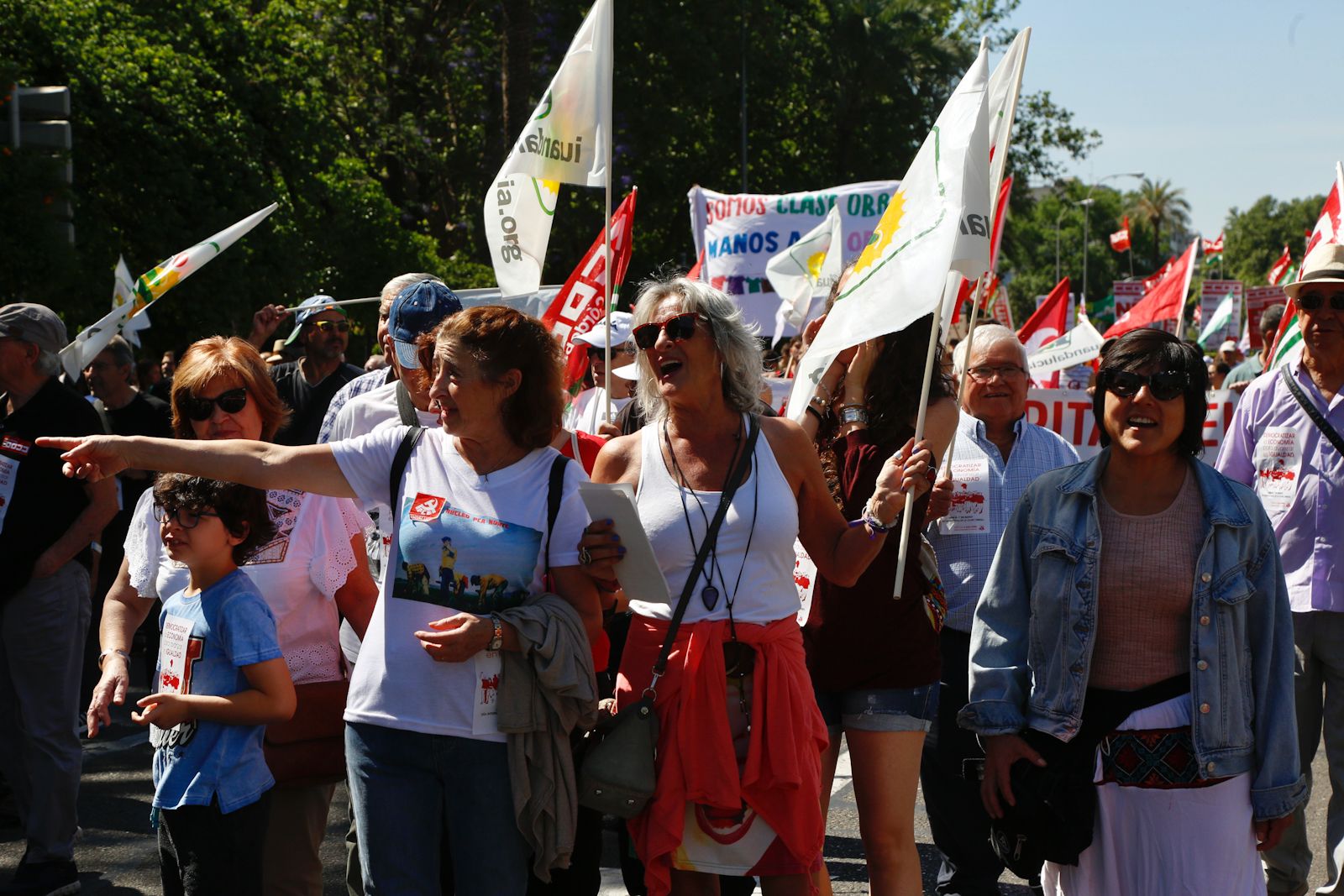 Manifestación por el Primero de Mayo en Córdoba