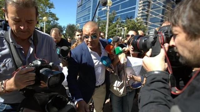 Miguel Angel Flores sale de la Audiencia Provincial de Madrid  tras conocer su sentencia por el caso Madrid Arena