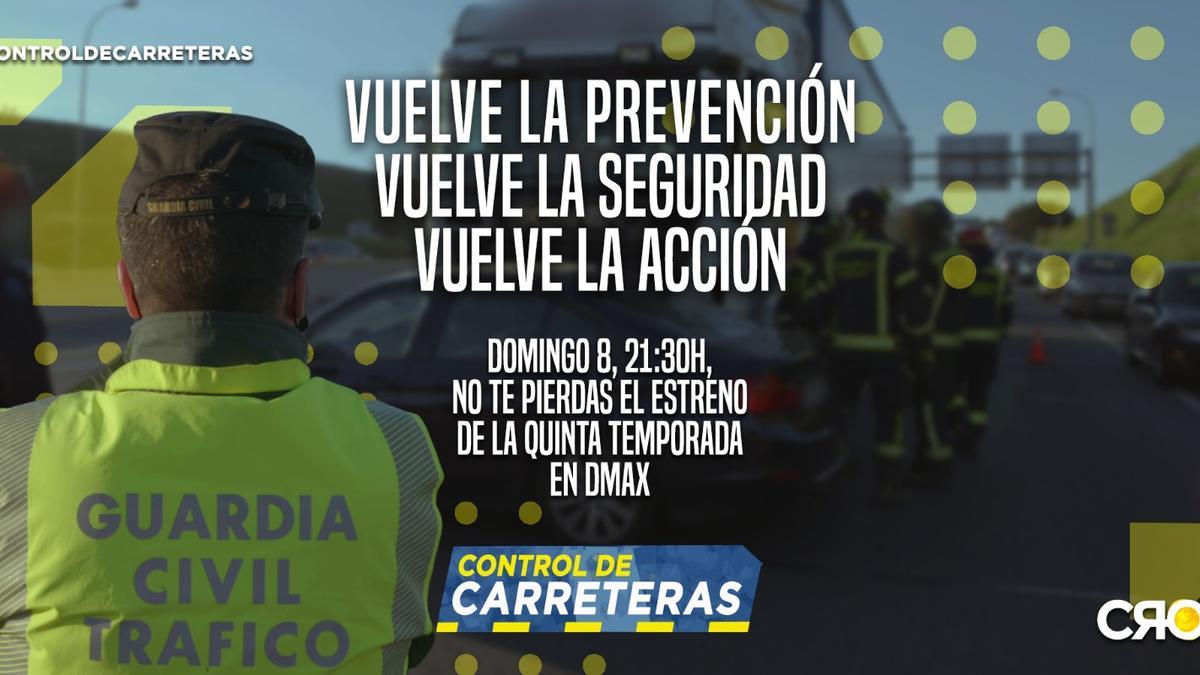 Cartel de la serie &quot;Control de carreteras&quot;