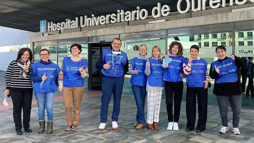 Los voluntarios que apoyan y acompañan a pacientes ingresados regresan al CHUO