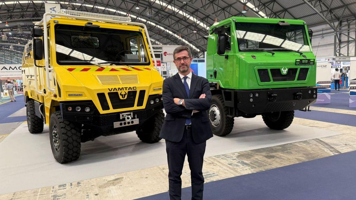 El presidente y CEO de Urovesa, Justo Sierra, ayer en el Instituto Ferial de Vigo (Ifevi).