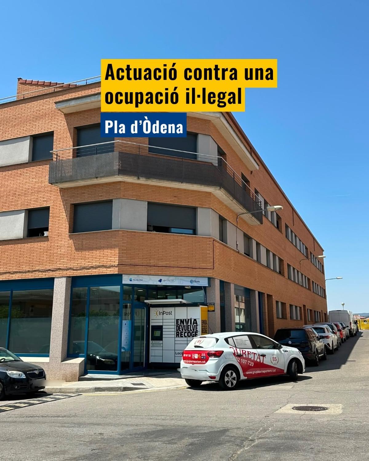 El bloc on es va impedir una ocupació il·legal
