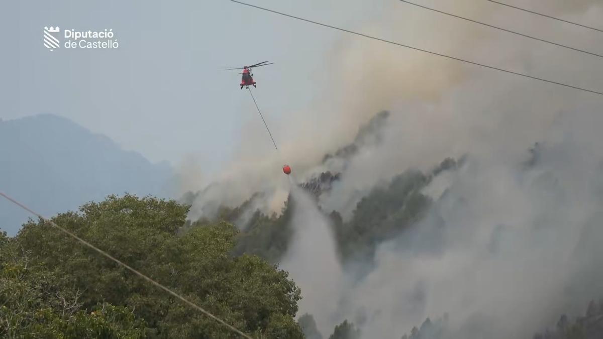 Trabajos de los bomberos de la diputación de Castellón el quinto día