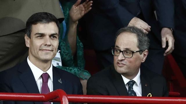 Pedro Sánchez y Quim Torra, el pasado 22 de junio, en Tarragona.