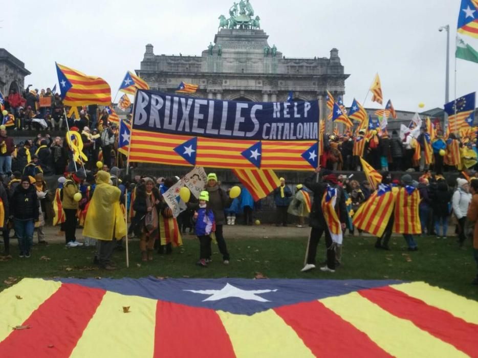 Manifestació independentista a Brussel·les