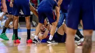 La lesión del ex del Unicaja Darío Brizuela se queda en un susto: el Barça descarta daños graves